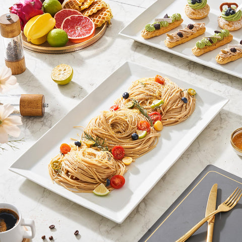 MIECOO easy-clean rectangular platter for efficient storage
