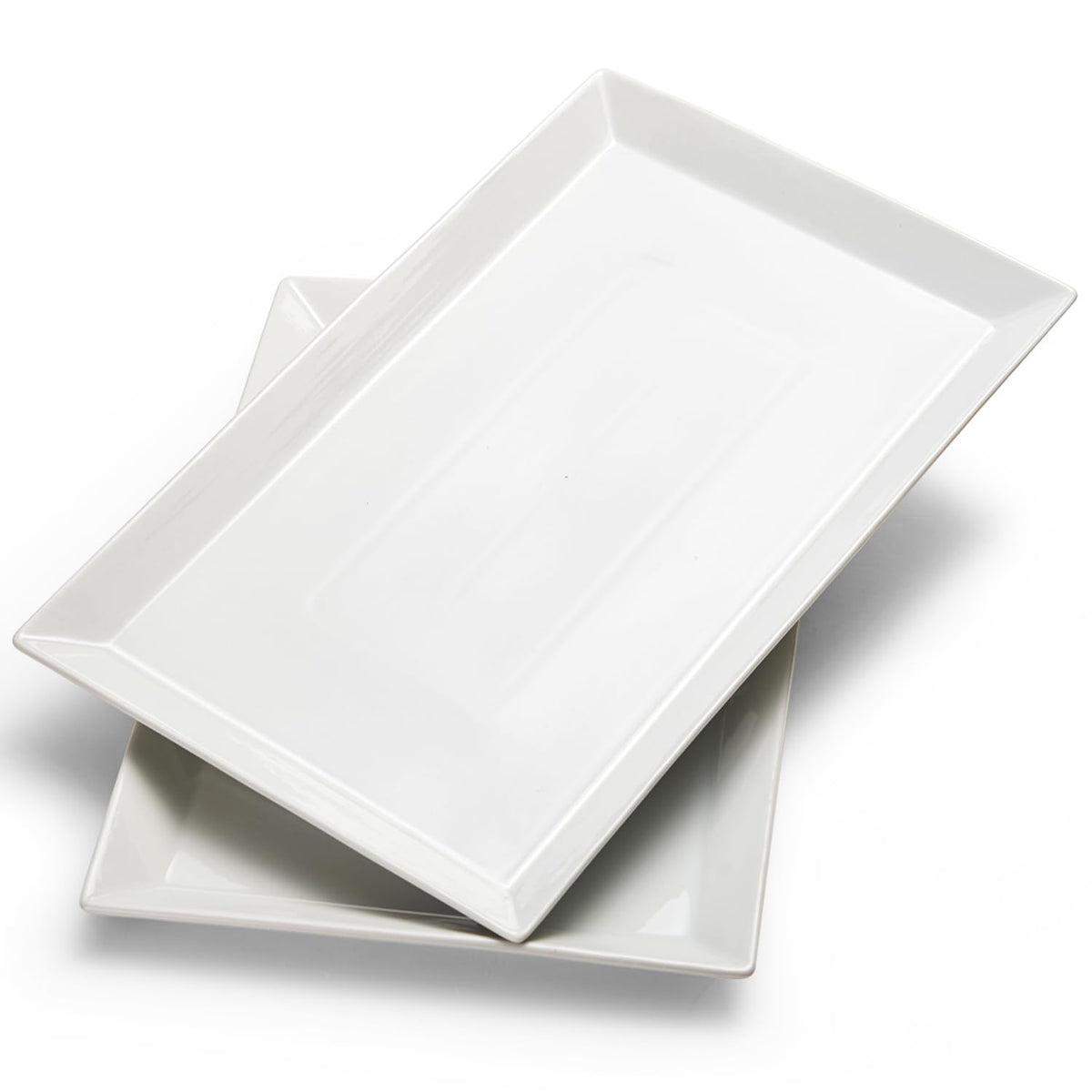 MIECOO large serving platter set of two with expansive surface for appetizers and desserts