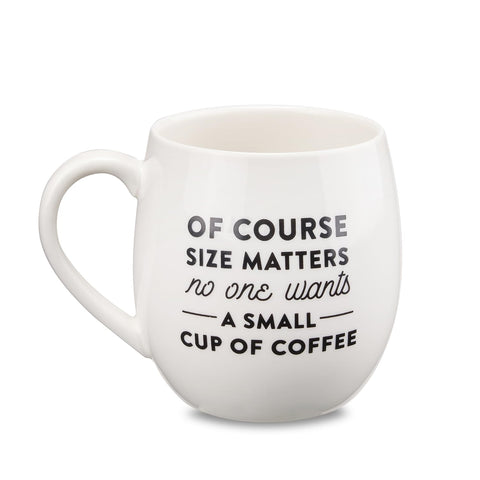 MIECOO matte white mug with ergonomic handle for comfortable sipping