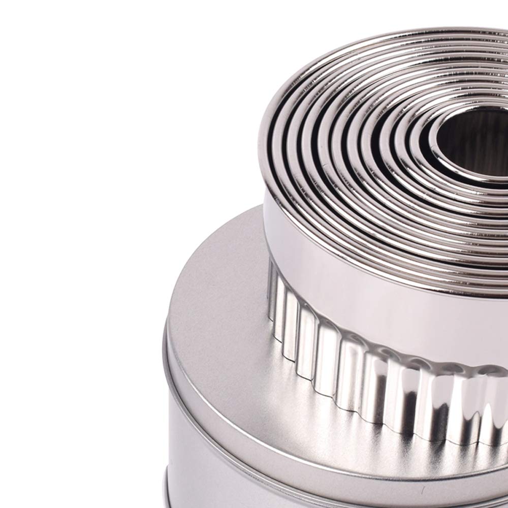 Miecux 12-piece set offers graduated sizes from 1 inch to 4.4 inches for versatile shaping