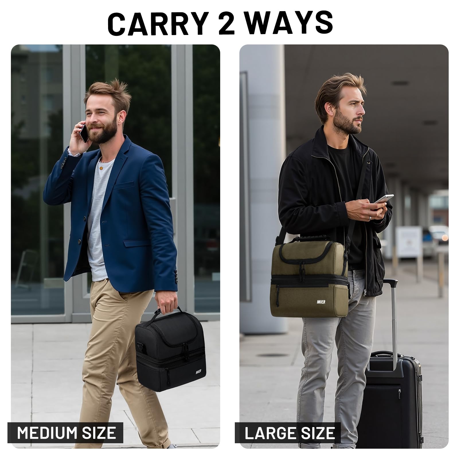 MIER side pocket keeps keys and cards organized during busy days