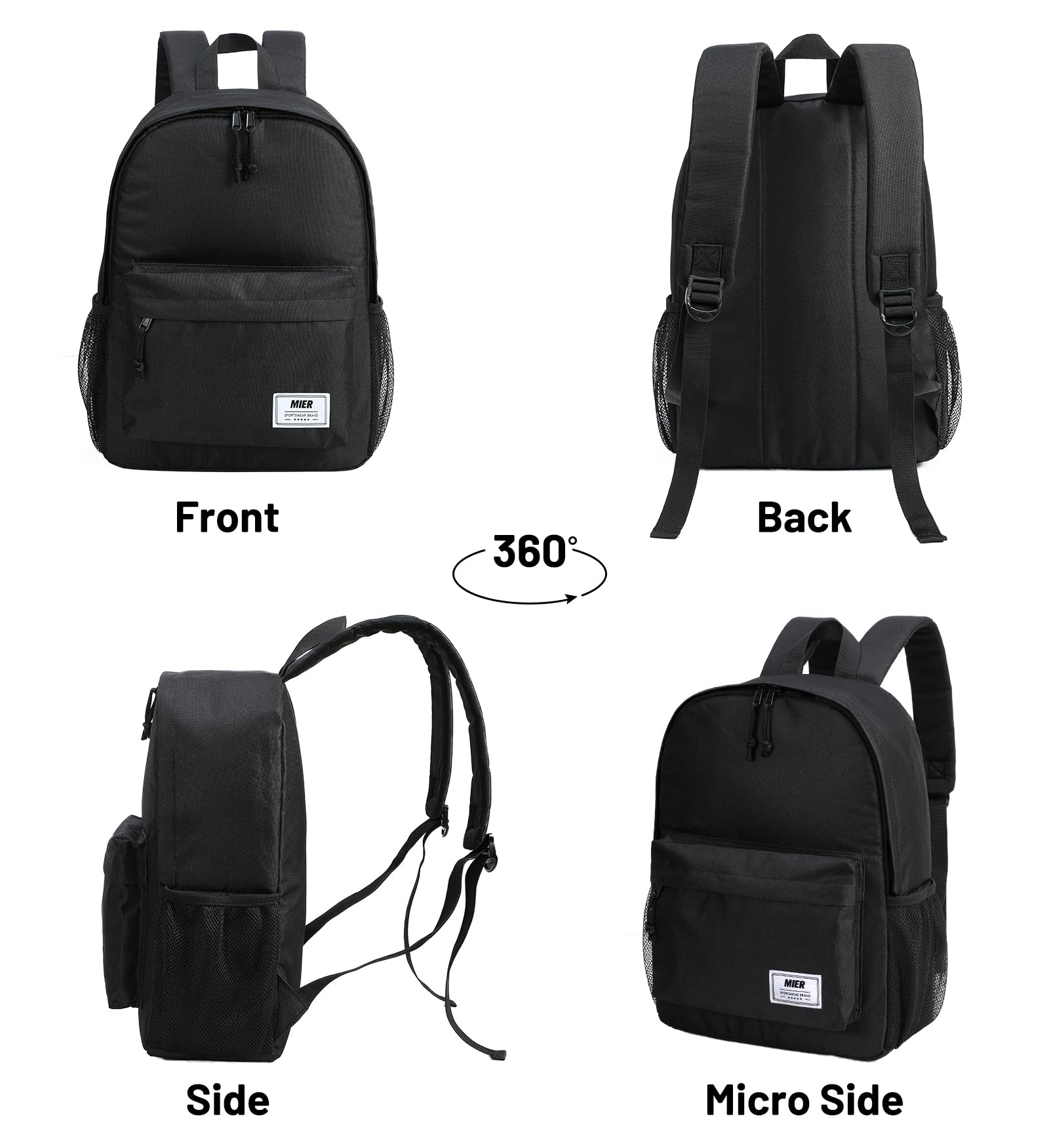 MIER insulated backpack cooler durable zippers withstand daily use