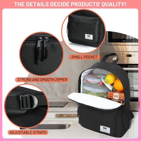 MIER insulated backpack cooler leakproof liner easy to wipe clean after spills