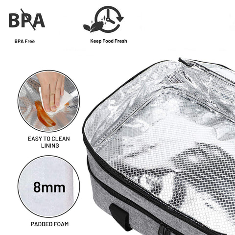 Durable MIER zippers on the casserole carrier ensure smooth use during gatherings