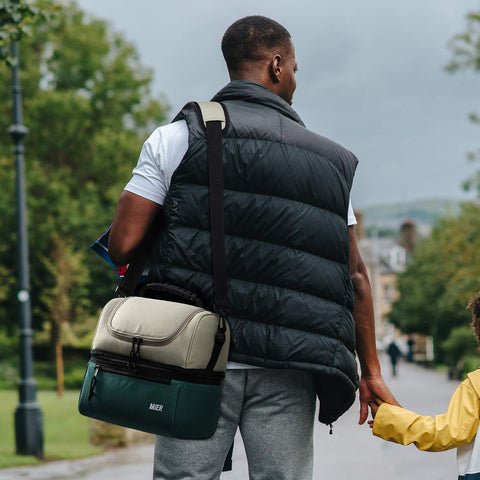 MIER lunch bag in army green and khaki suits work, travel and outings