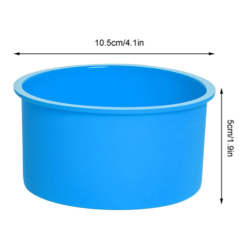 Mifengda 12pc round silicone molds blue for versatile mini baking.