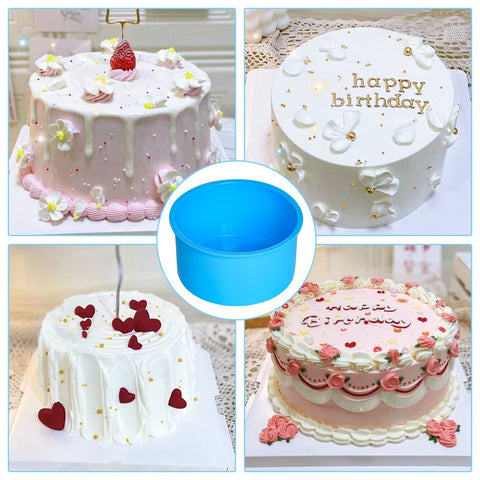 Mifengda durable silicone molds blue suitable for bake fridge or microwave use.