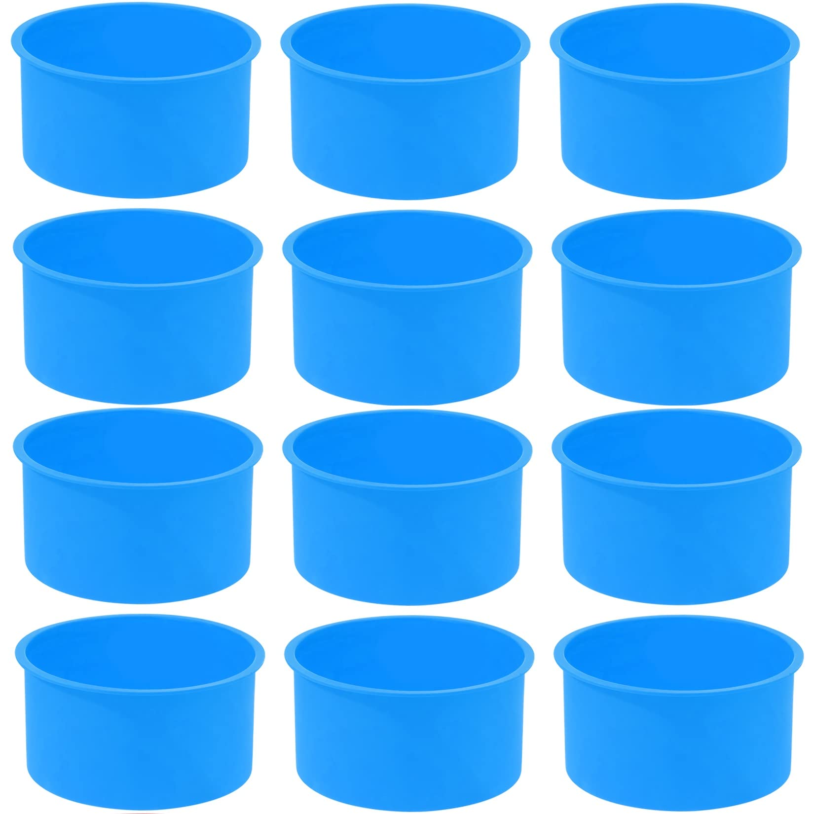 Mifengda silicone cake mold blue 4inch pack for even baking and easy release.