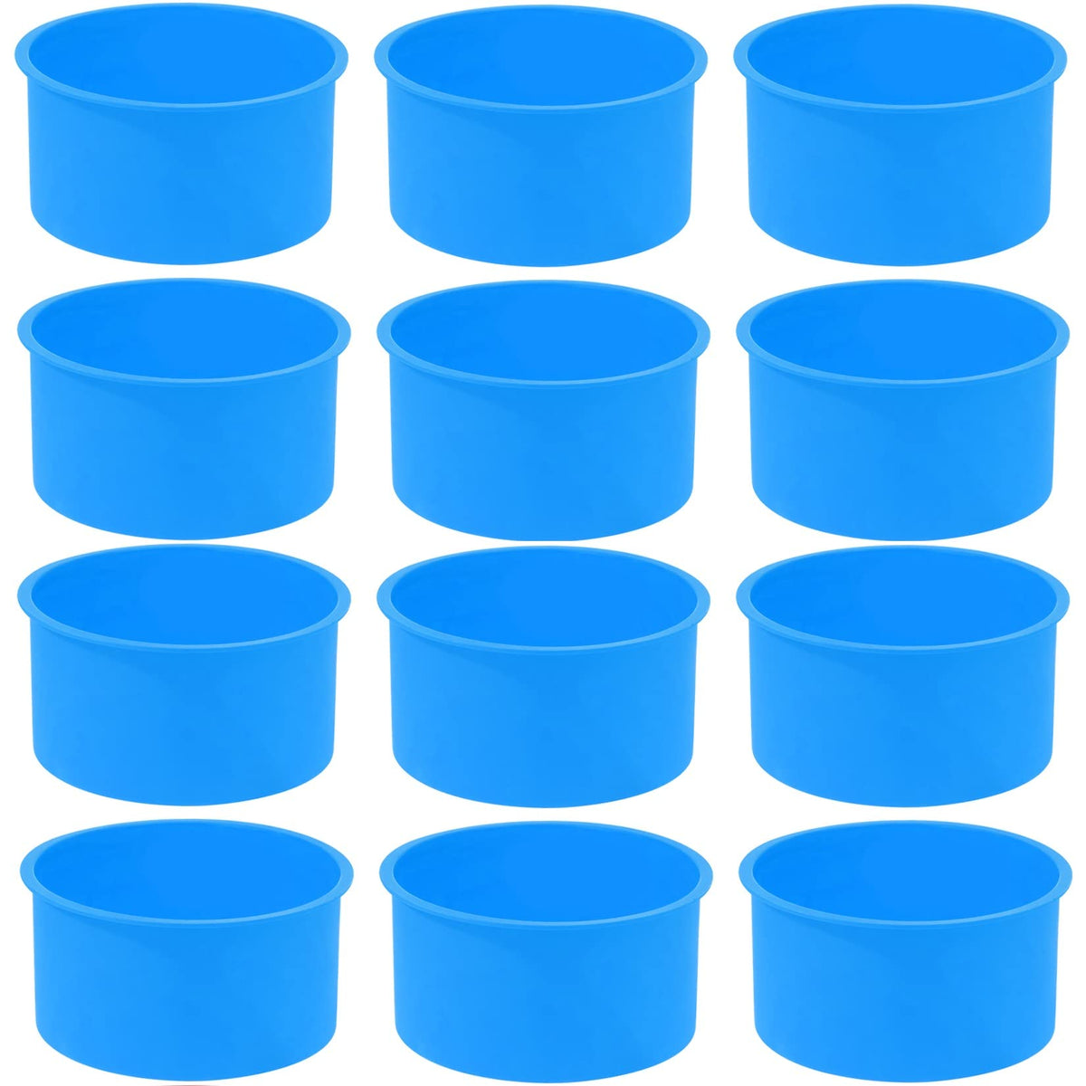 Mifengda silicone cake mold blue 4inch pack for even baking and easy release.