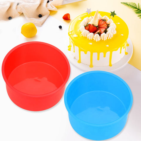 Non-stick surface helps cakes release cleanly.