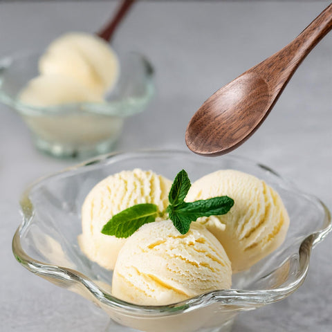 MIGAKU HOME walnut spoons elevate desserts with elegant grain and comfortable grip.