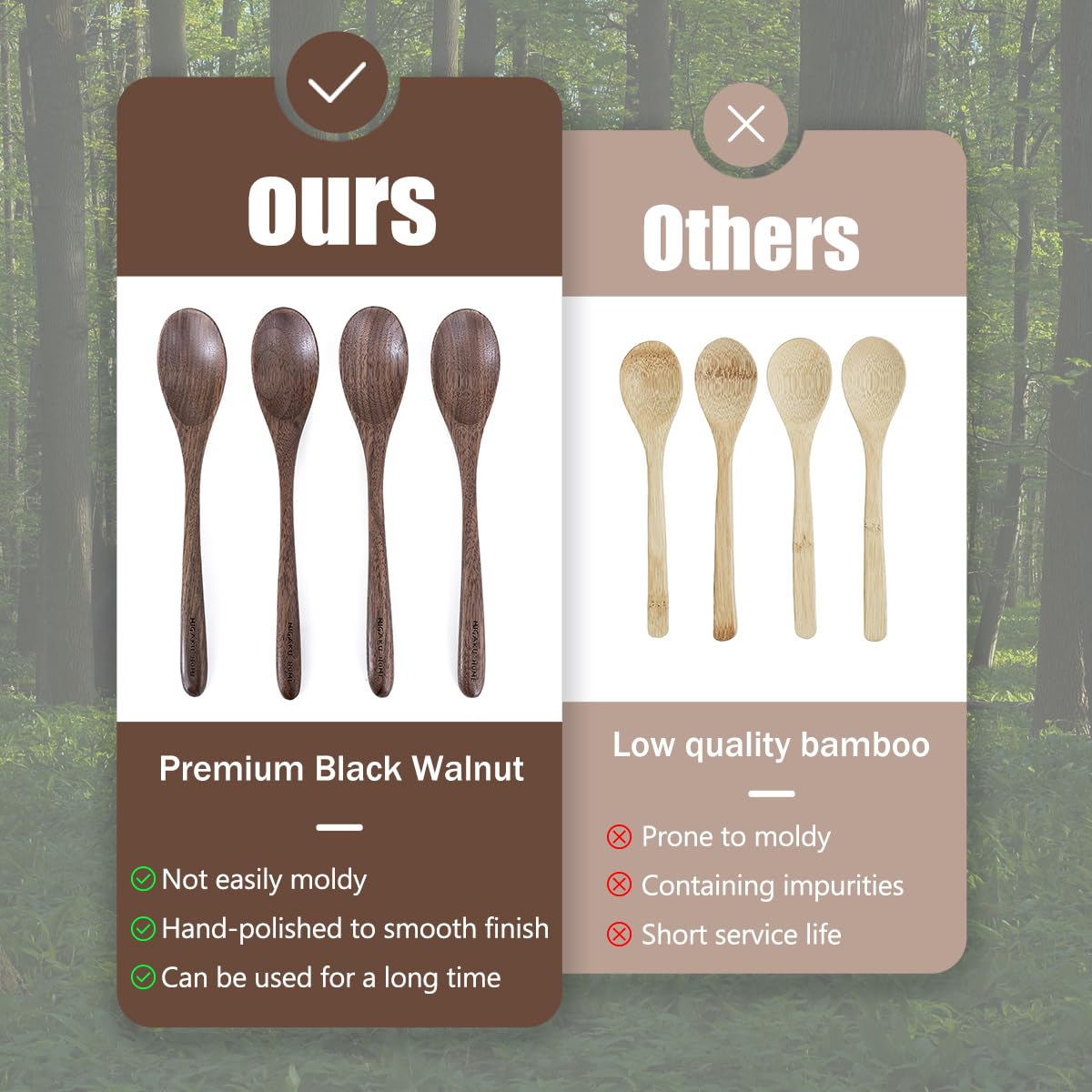 MIGAKU HOME spoons serving soup with smooth, surface-friendly design.