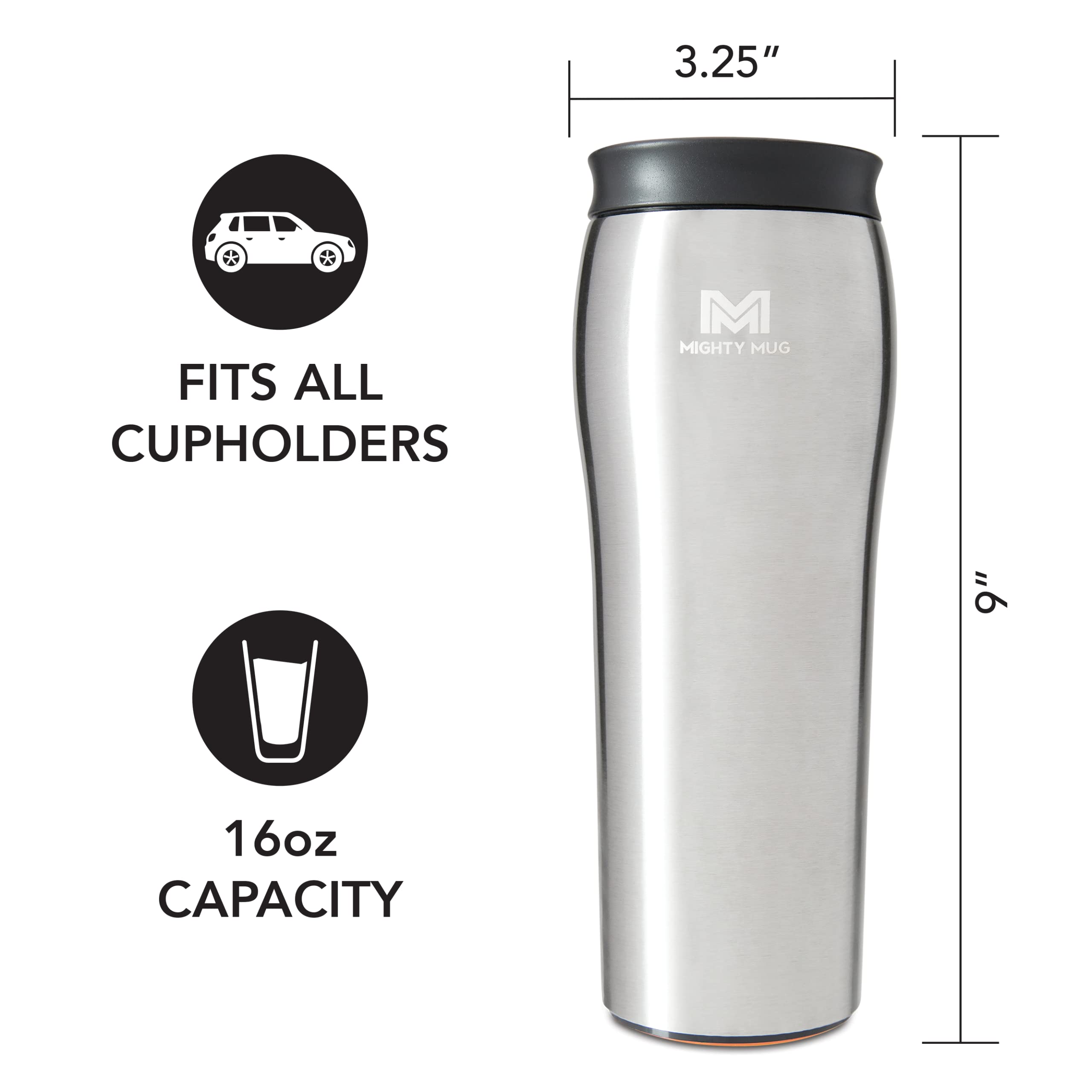 Mighty Mug gift idea for women and men, desk or travel use.