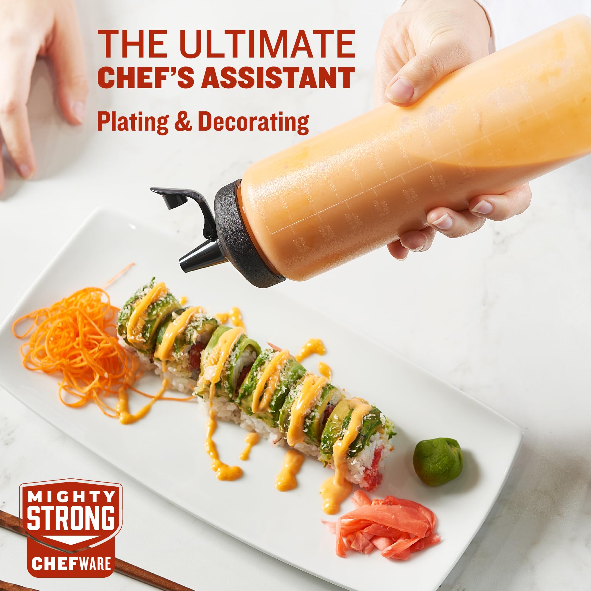MIGHTY STRONG wide-opening bottle for easy filling and cleaning