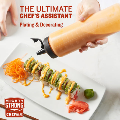 MIGHTY STRONG wide-opening bottle for easy filling and cleaning