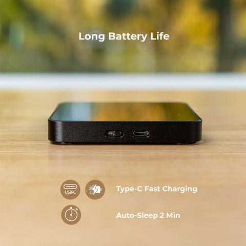 MiiCoffee Minipress espresso timer mode helps track shot duration