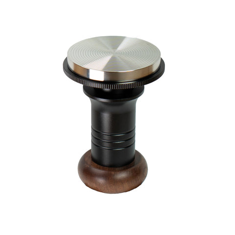 MiiCoffee tamper ripple base showing channeling design for even saturation.