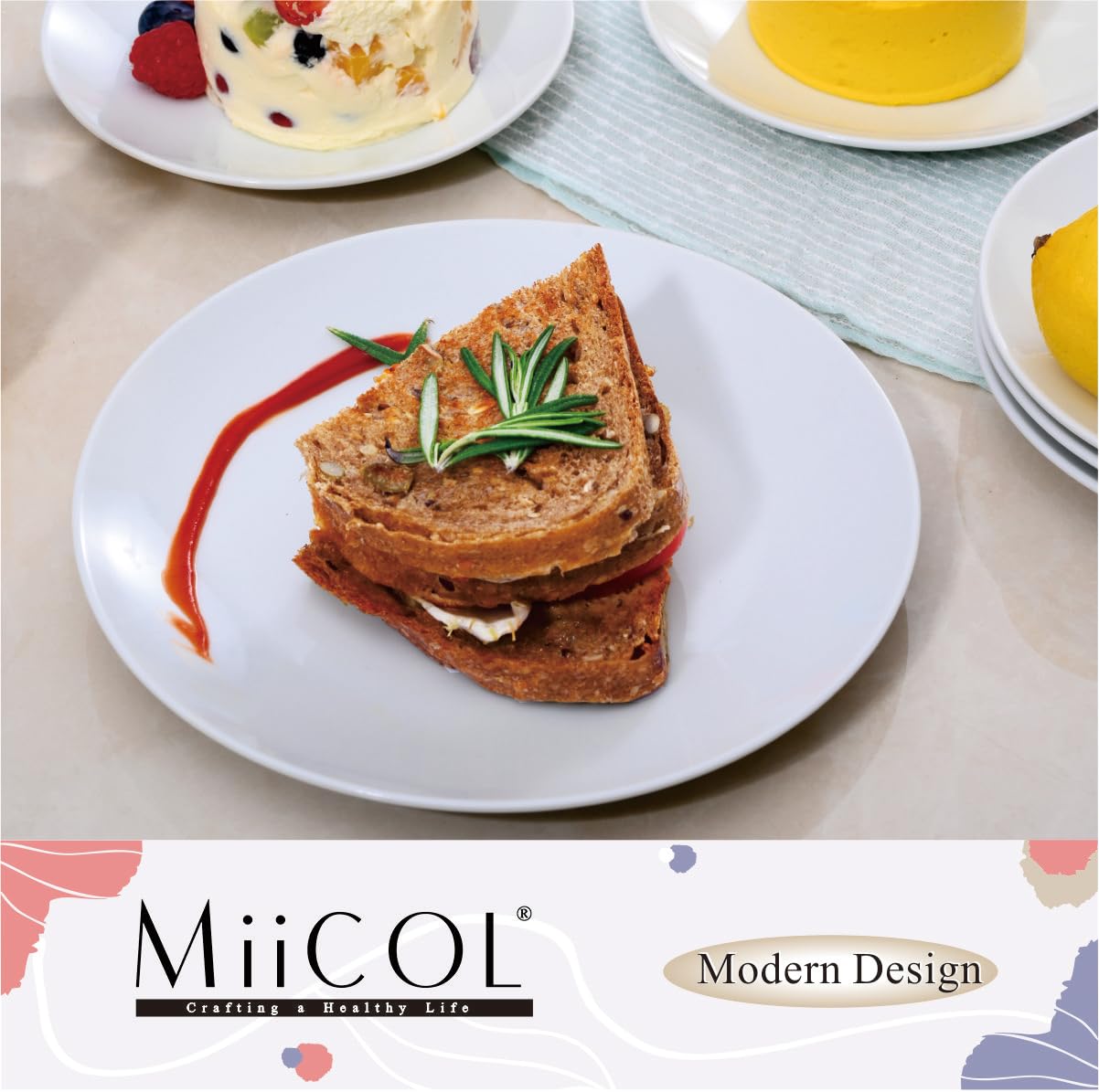Miicol carefully packaged 6-piece plate set ensures safe arrival.