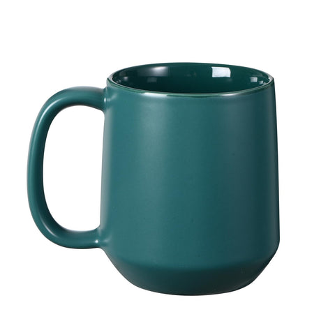 Miicol turquoise ceramic coffee mug 16oz for hot or cold beverages