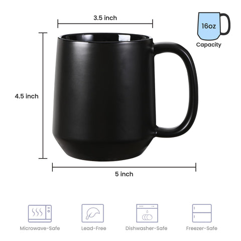 Miicol mug interior glaze facilitates easy cleaning and stain resistance.