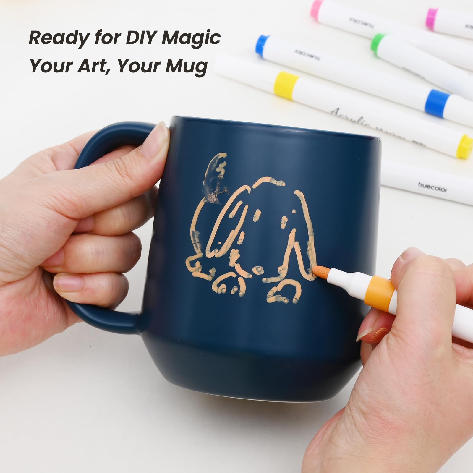 Miicol mug with matte exterior and glazed interior for easy cleaning.