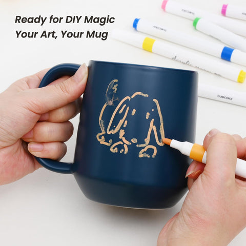 Miicol mug with matte exterior and glazed interior for easy cleaning.