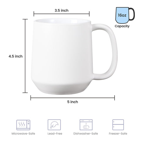 Miicol ceramic porcelain mug suitable for home or office use.