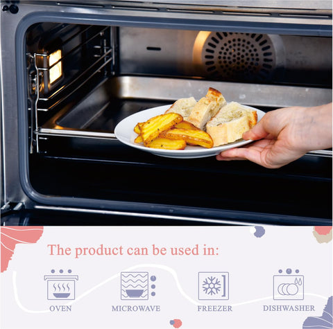 Miicol microwave-safe dinnerware, durable and easy to heat.