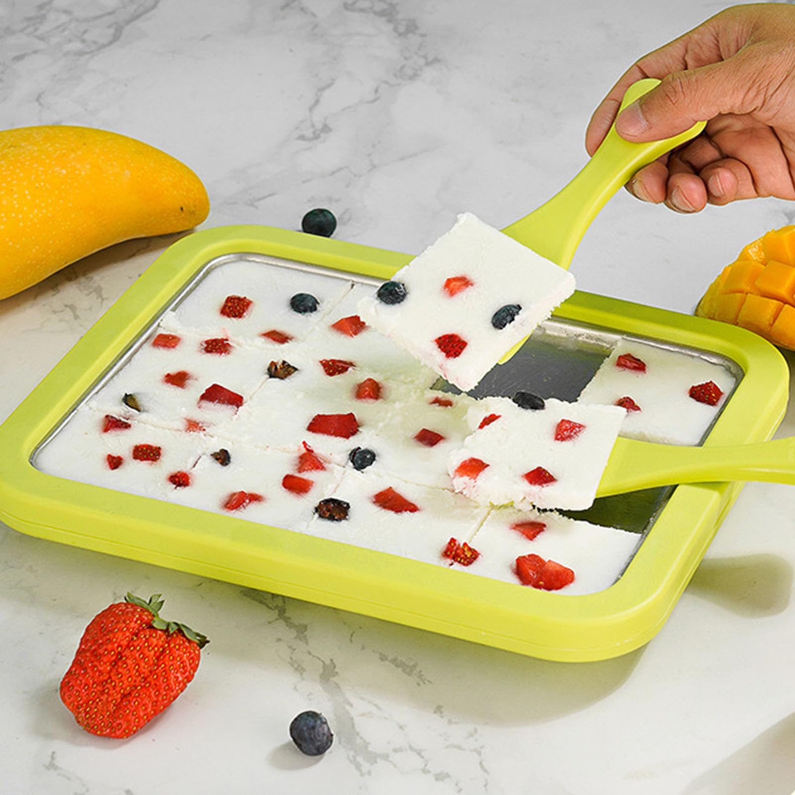 MIIDNTLX stainless steel yogurt countertop machine close-up control panel for precise settings.