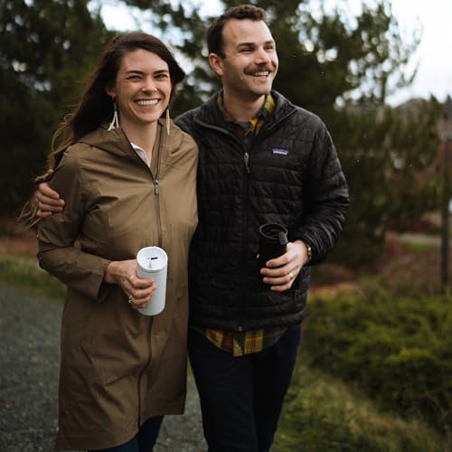 MiiR Flip Traveler 16oz travel-ready tumbler fits cup holders with a sleek silhouette.