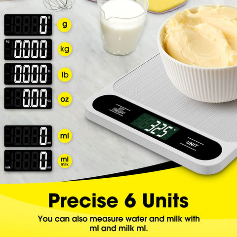 Mik-Nana Food Scale compact size for kitchen storage