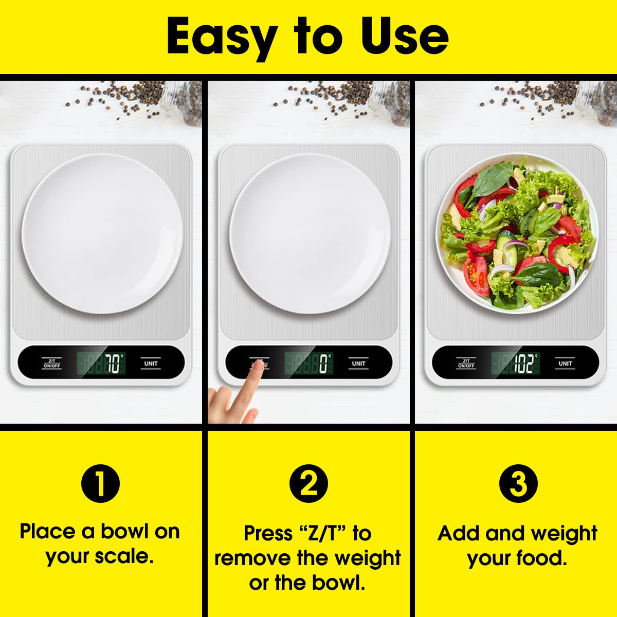 Mik-Nana Food Scale range and four sensors for accuracy