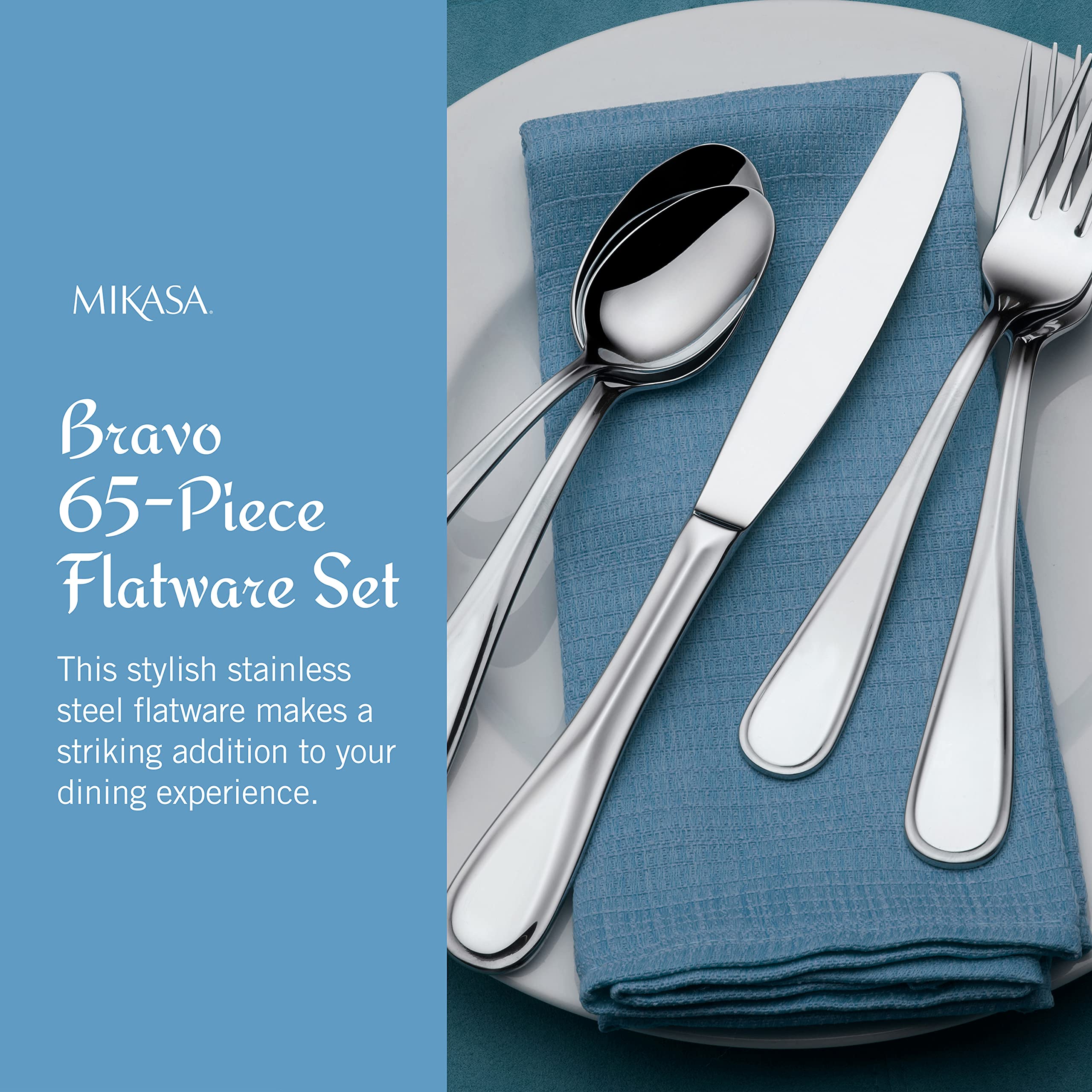 Mikasa Bravo dinner forks designed for steady table setting and everyday use.