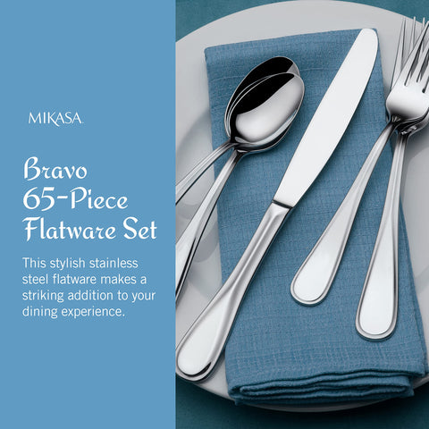 Mikasa Bravo dinner forks designed for steady table setting and everyday use.