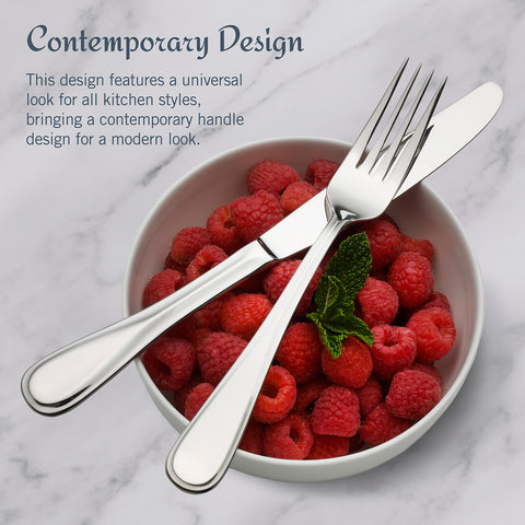 Mikasa Bravo salad forks with sleek handles for effortless serving.