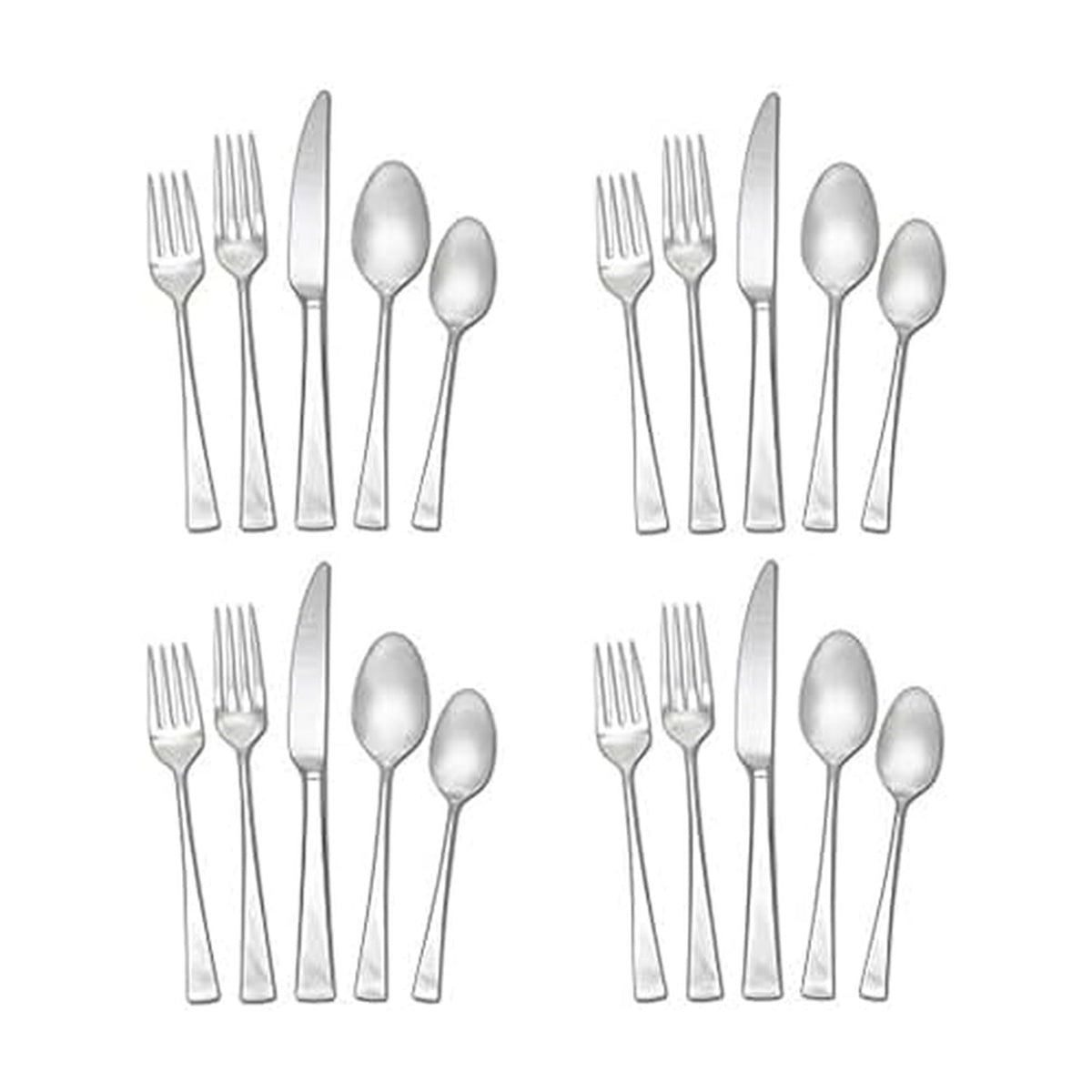 Mikasa Lucia dinner fork with contemporary handle for everyday meals.