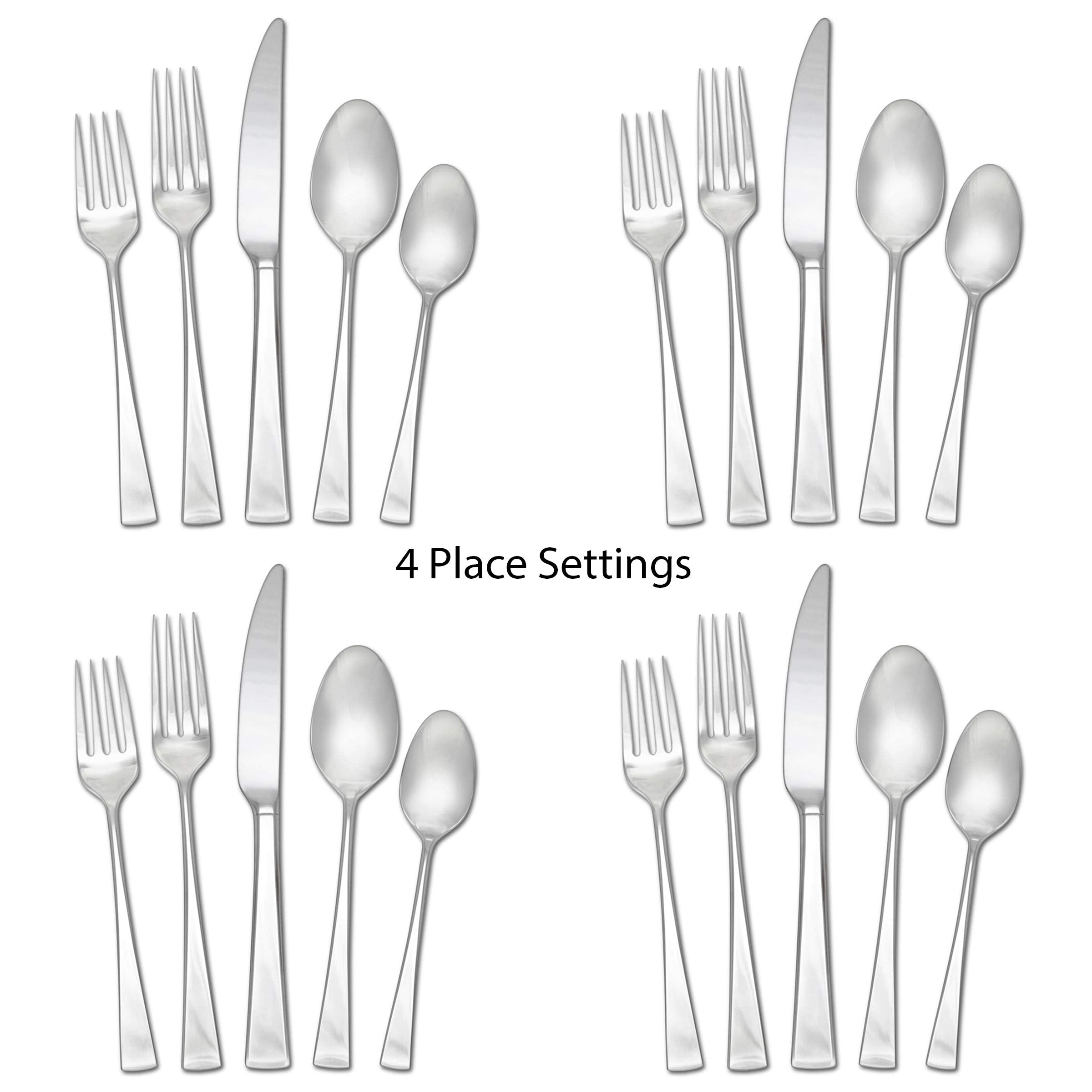 Mikasa Lucia modern-design flatware enhances any place setting.