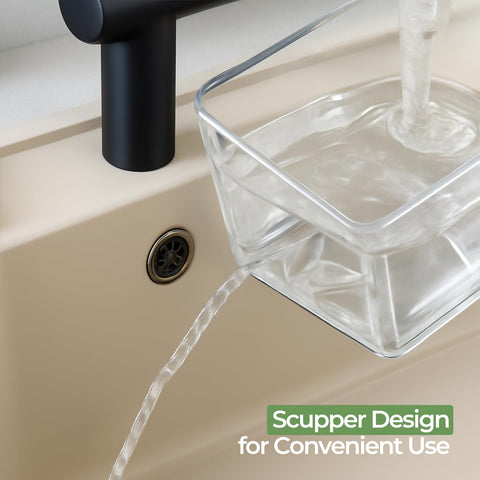 MIKESIER scupper design enables quick drainage without lifting all compartments