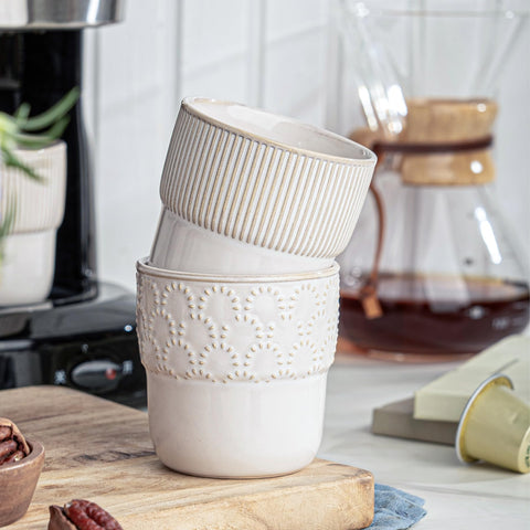MIKIGEY farmhouse decor espresso cups add rustic charm to your table