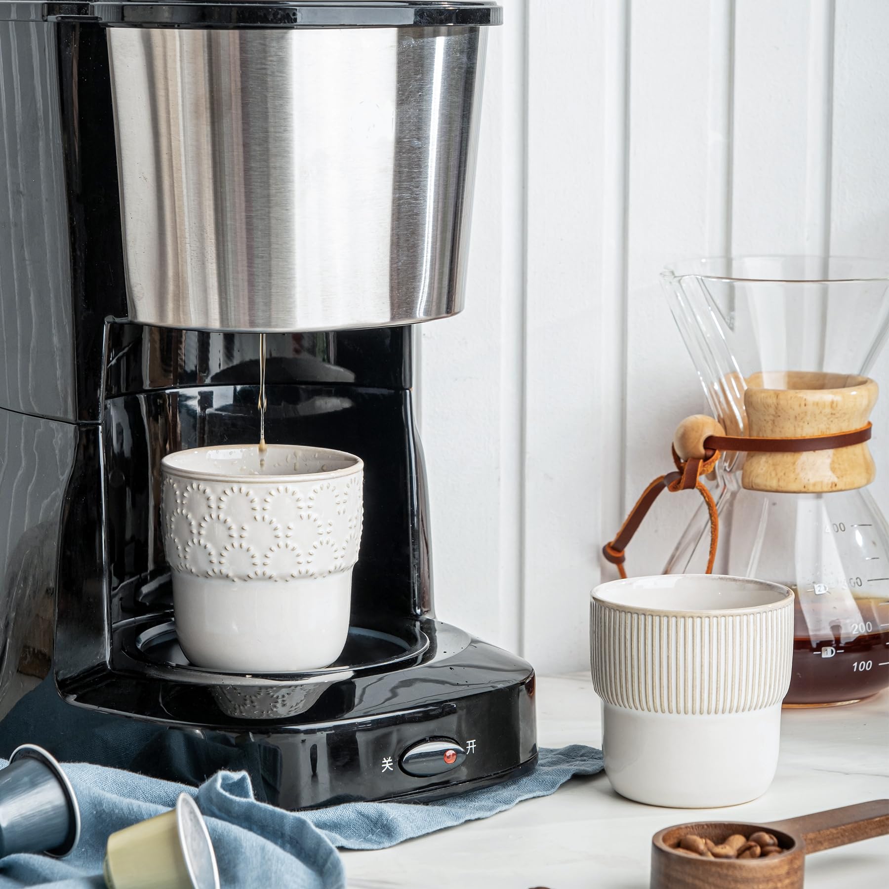 MIKIGEY lead-free porcelain ensures safe, family-friendly coffee moments