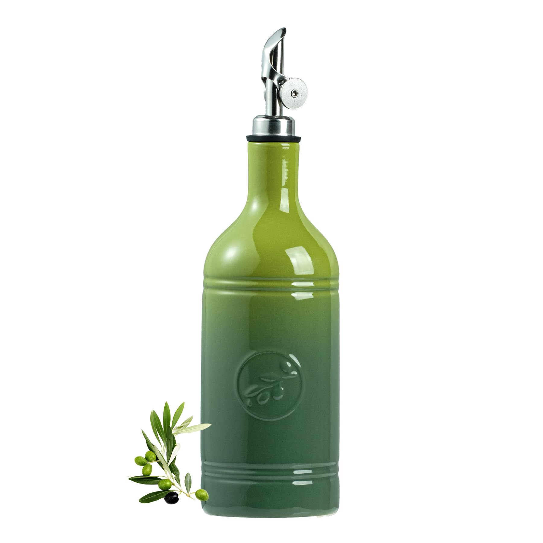 MIKIGEY olive oil dispenser bottle spout for clean, drip-free pouring