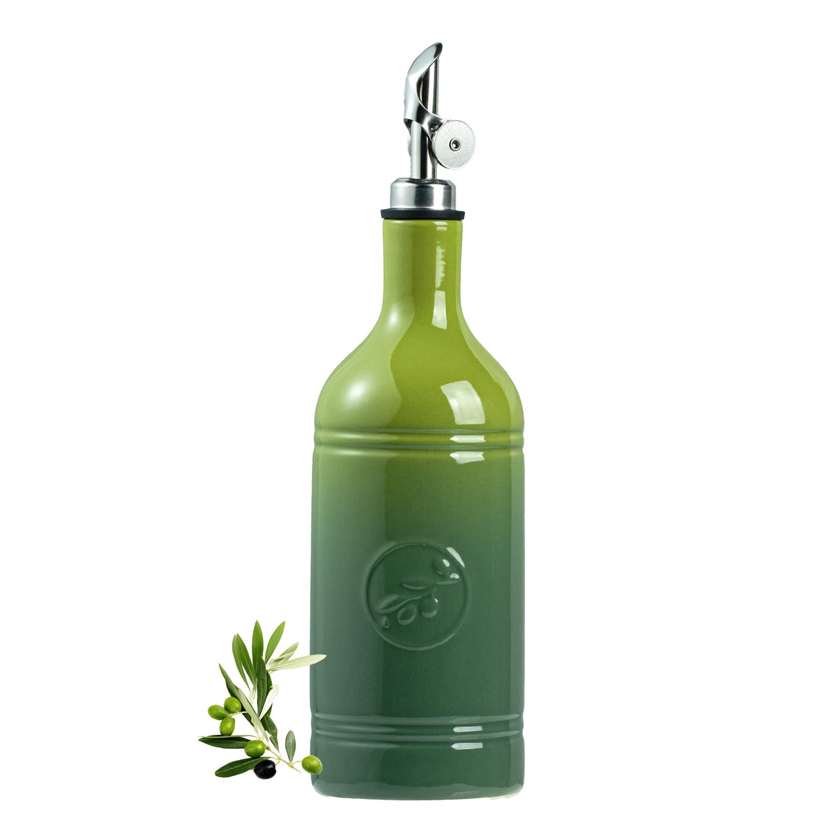 MIKIGEY olive oil dispenser bottle spout for clean, drip-free pouring