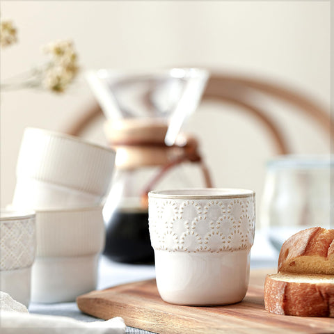 MIKIGEY porcelain espresso cups microwave safe for quick reheats