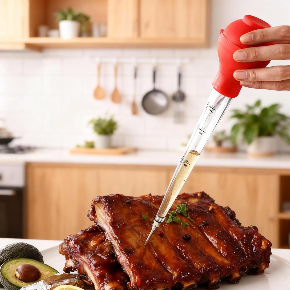 Mikim cleaning brush included for quick maintenance after cooking.