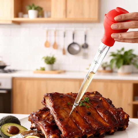 Mikim cleaning brush included for quick maintenance after cooking.