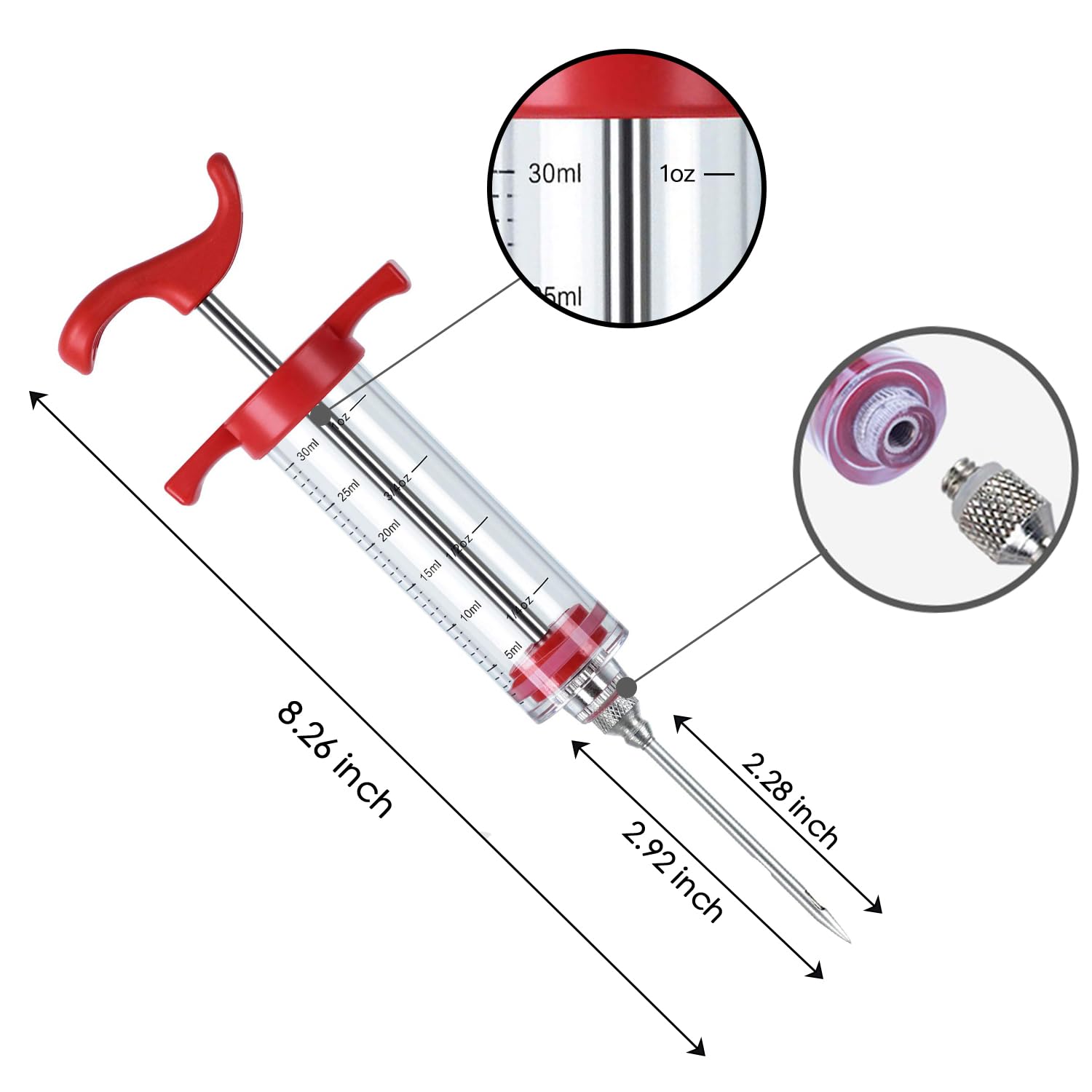 Mikim portable meat injector kit ideal for on-the-go barbecues