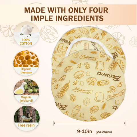 MIKIPLUM elastic-proofing cover fits various bowls, reducing waste and reshaping easily