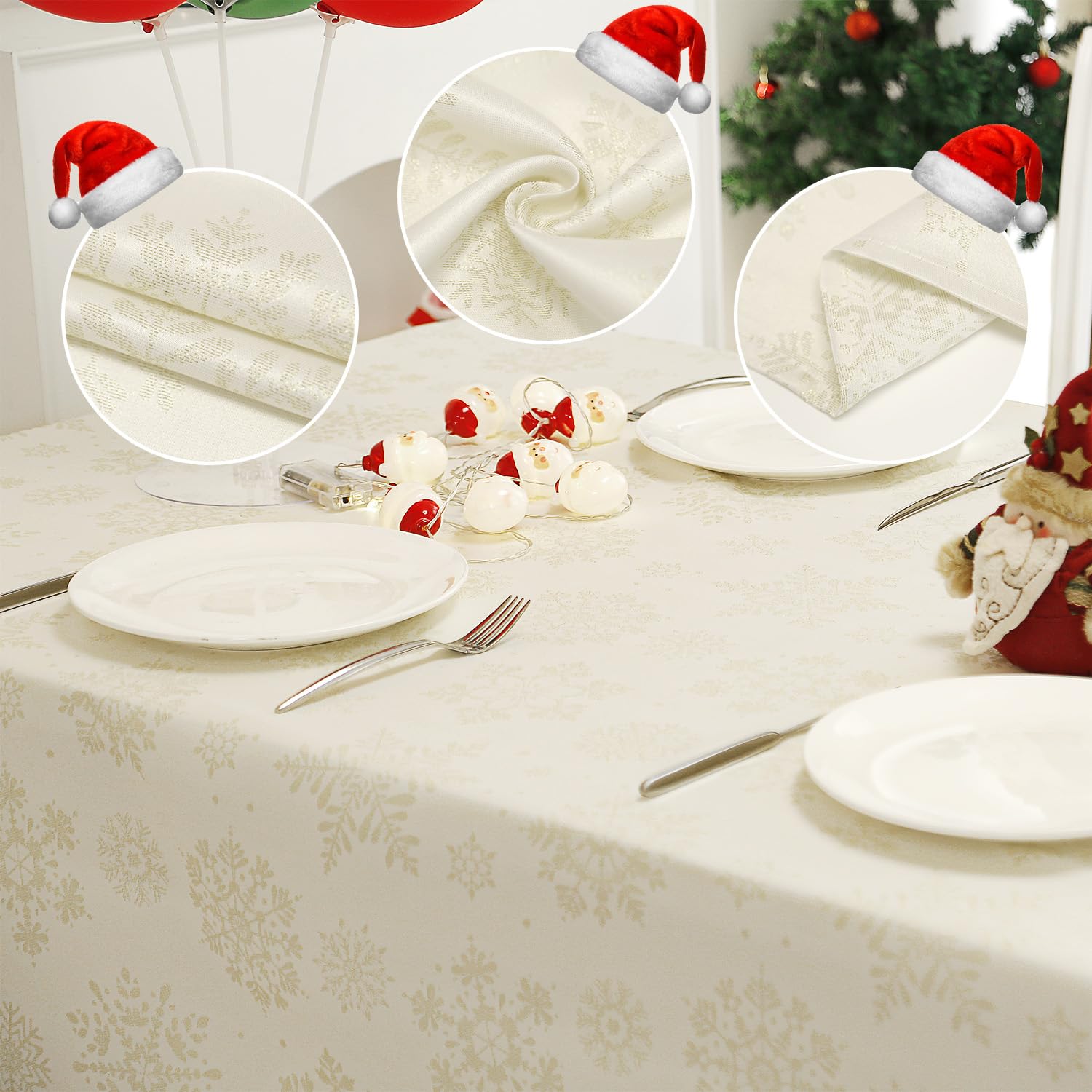 MikiUp reversible pattern features snowflakes for two festive looks