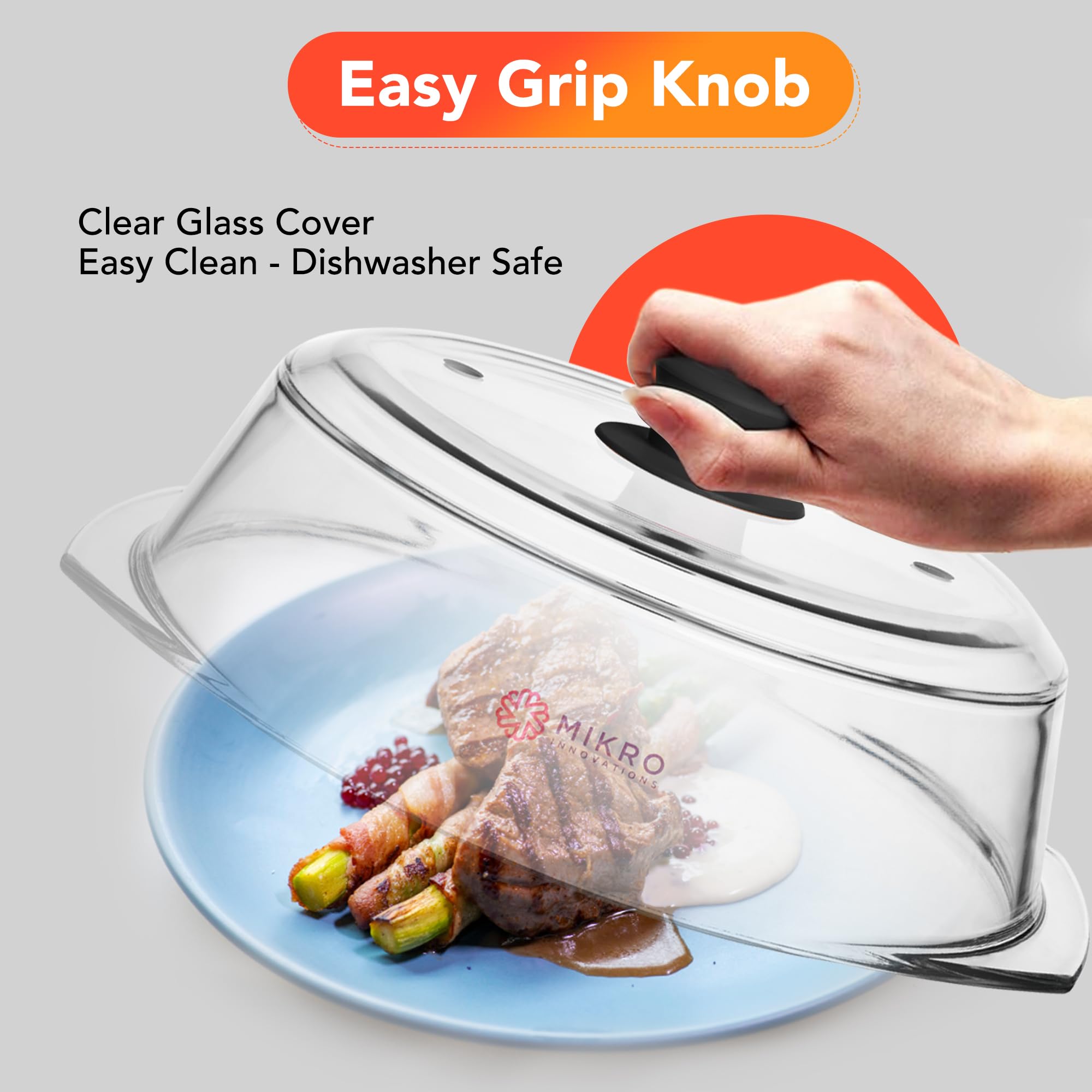 Mikro Innovations clear glass lid lets you monitor heating