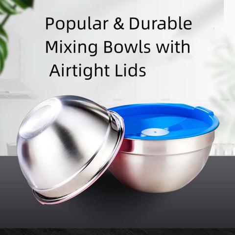 MIKULA 2.5qt bowl with lid for quick prep and serving.